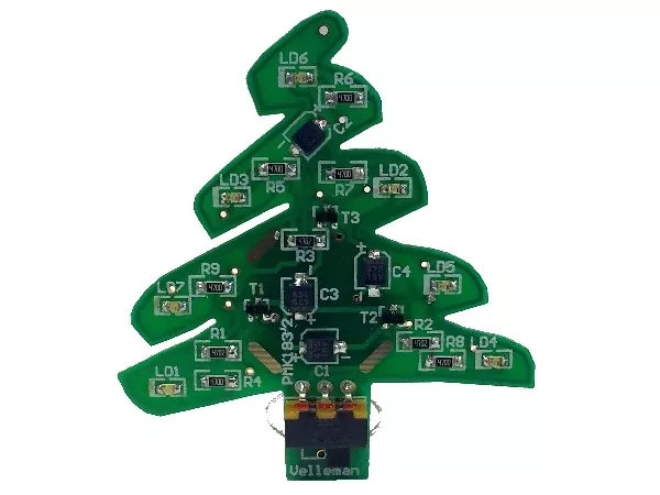 SMD Weihnachtsbaum mit USB Anschluss MK183 Velleman WHADDA WSSA1783 Bausatz