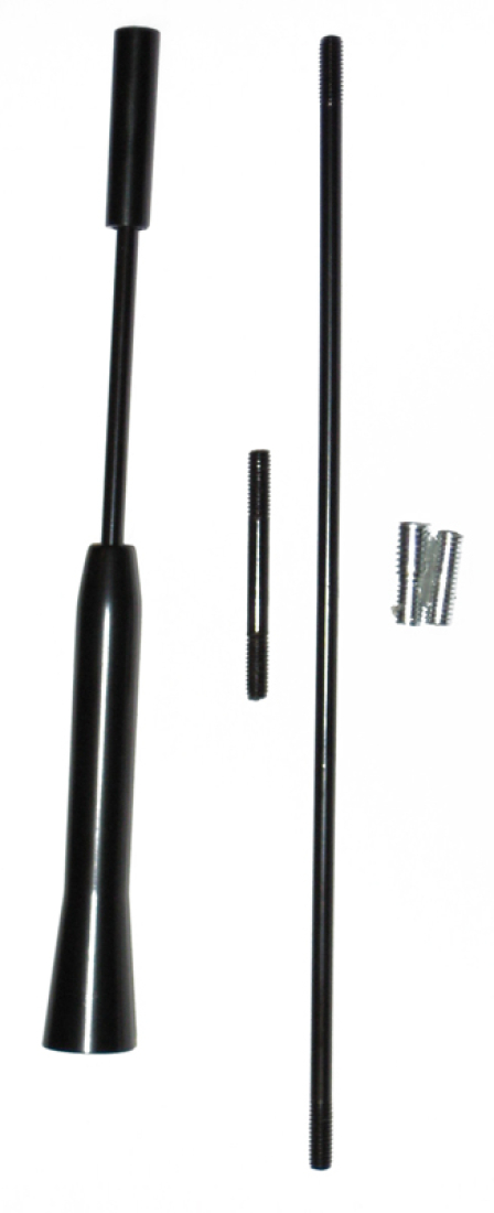 BLC Alu 16V Antenne Antennestab Universal Schwarz 12cm - 25cm