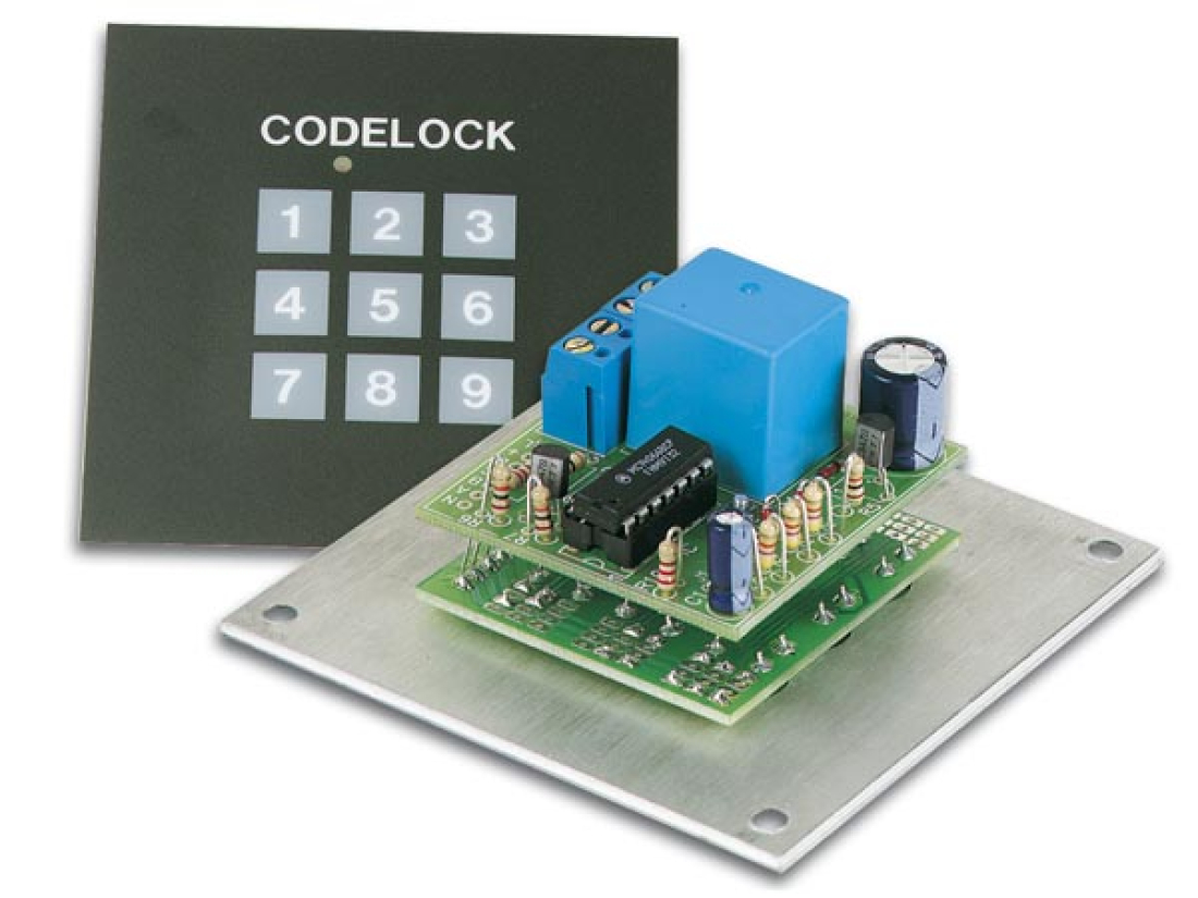 Velleman Codeschloss Zahlenschloss Zahlen-Tastatur 9V - 15V K6400