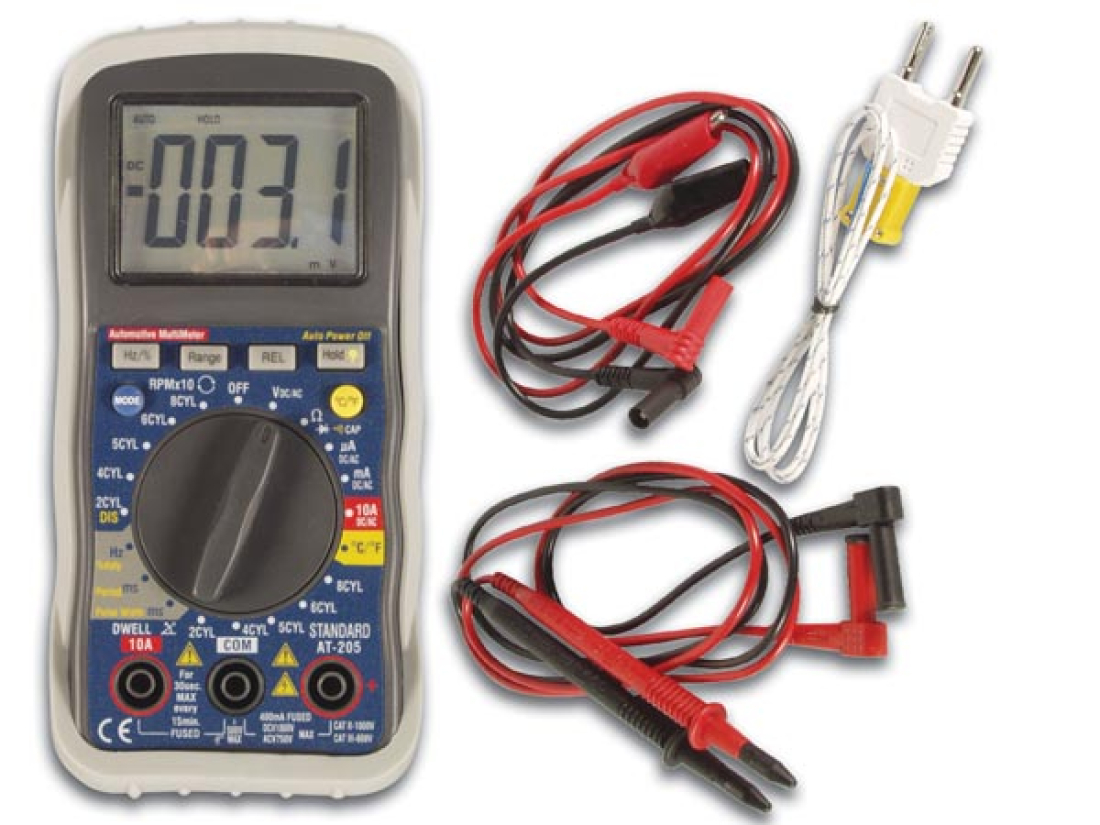 Velleman Digital Multimeter DVM205AM Automotive f&uuml;r den KFZ Bereich