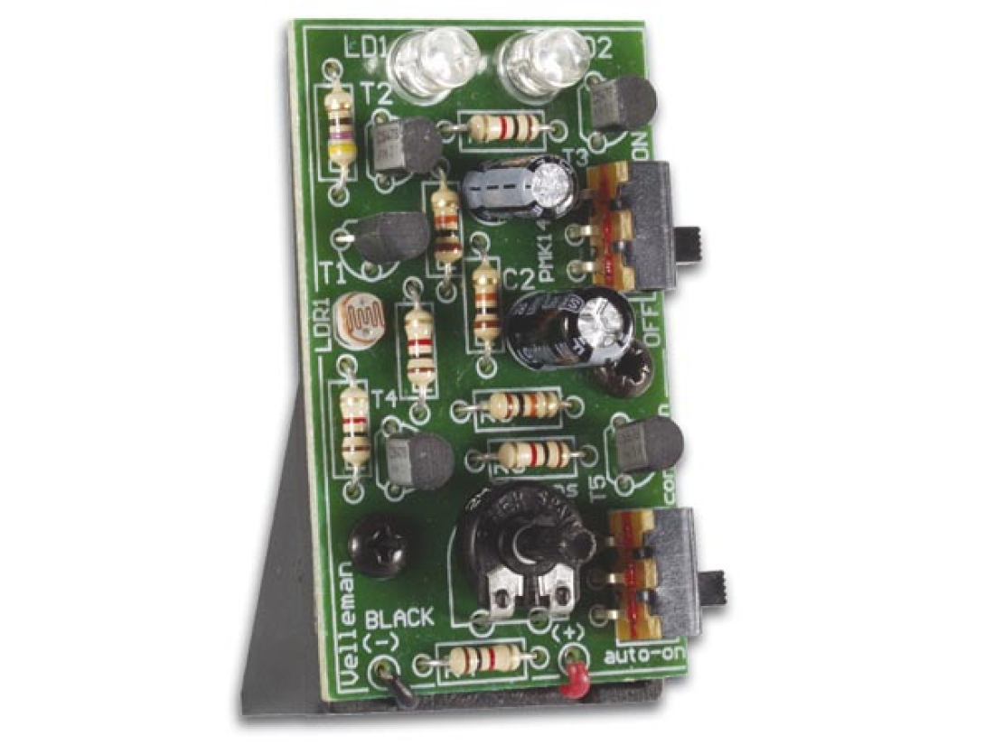 Velleman LED-Stroboskop mit 2 superhellen roten LEDs 9V MK148
