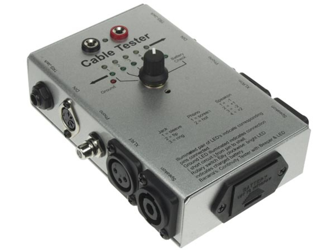 Velleman Kabeltester f&uuml;r Audiokabel zb PA, Klinke, XLR usw VTTEST14