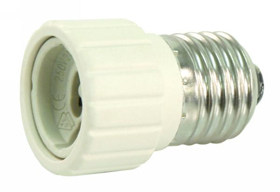 HEITRONIC Adapterfassung Schraubfassung E27 auf Halogensockel GU10
