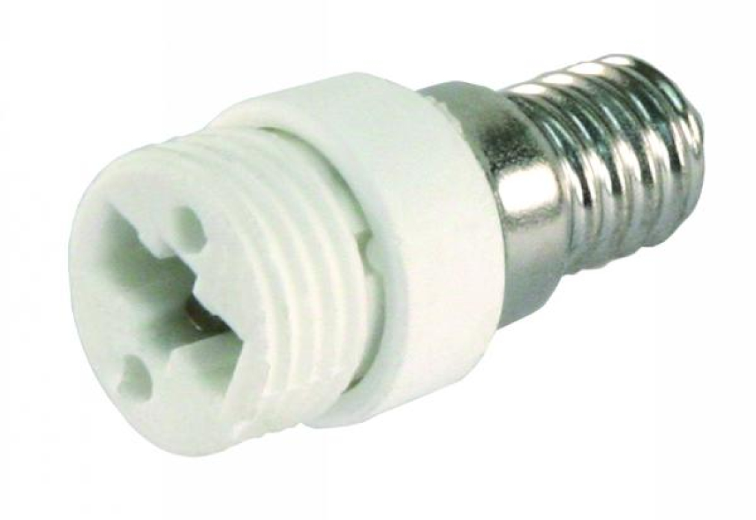 HEITRONIC Adapterfassung Schraubfassung E14 auf Halogensockel G9