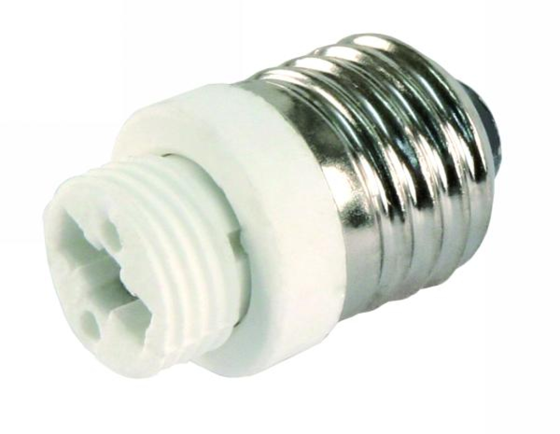 HEITRONIC Adapterfassung Schraubfassung E27 auf Halogensockel G9