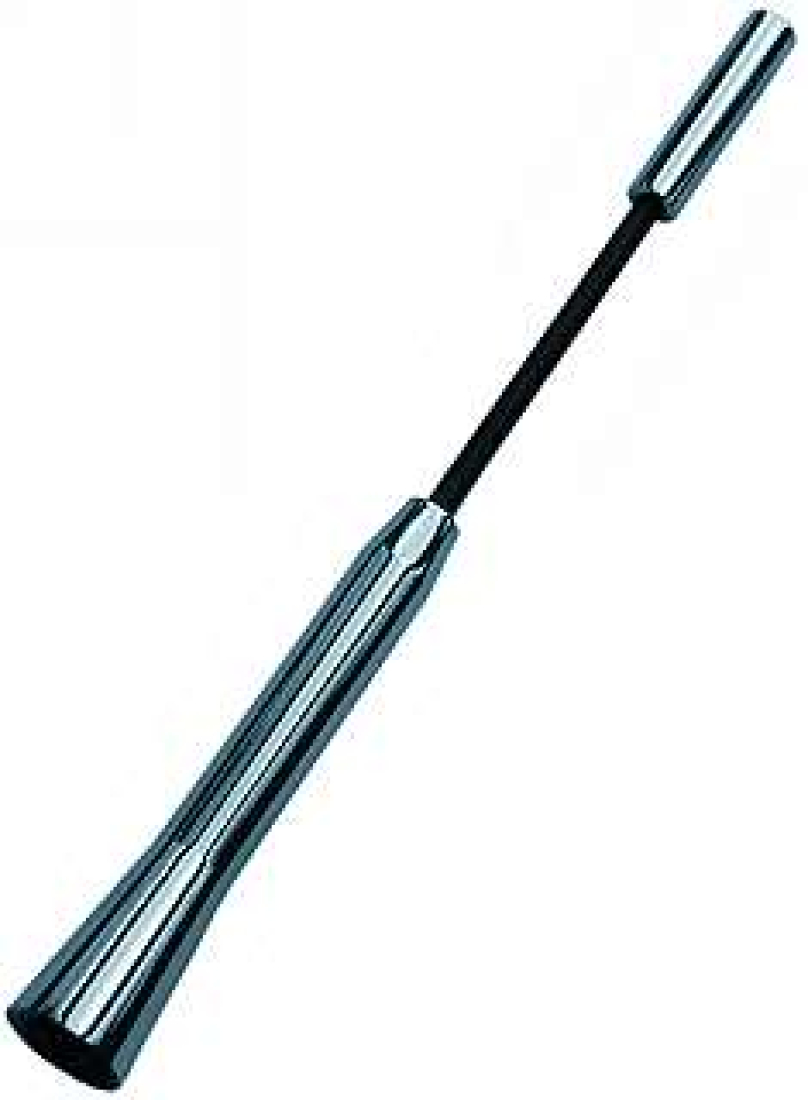 McVoice 17cm Alu 16V Antenne Antennestab Universal Silber/Schwarz