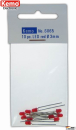 LED � 3 mm rot, 10 Stck. Kemo S065