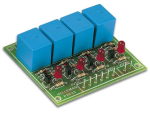 4 fach Relaiskarte 9V DC 3A K2633