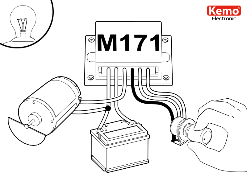 M171 DC Regler Dimmer Kemo Animation