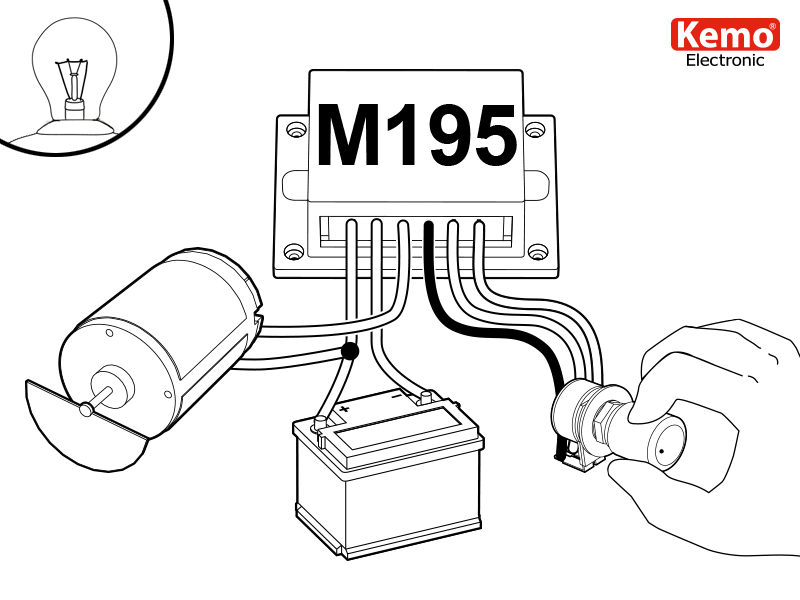 Kemo M195 Gleichspannungsregler Animation