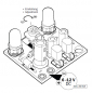Preview: LED Wechselblinker Blinker 6V - 12V DC Blinkfrequenz einstellbar B092 Kemo Bausatz