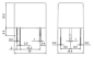 Preview: relpol Steuerrelais Printmontage RM50-P-24 24V DC max 15A/24V 10A/250V