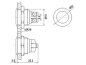Preview: Vandalismusschutz Drucktaster Taster Edelstahl R1800F 2A / 48VDC SPST 19mm Velleman 