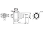 Preview: Druckschalter Raster R1610R 0,5A/230V SPDT rot beleuchtet Velleman 