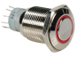 Preview: Velleman R1600R Drucktaster R1600R 0,5A/230V SPDT mit roter Beleuchtung ET060