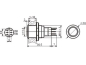 Preview: Druckschalter Raster R1610 0,5A/230V SPDT Velleman 1x UM Wechselkontakt