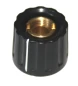 Preview: Mentor KD15/6SW Drehknopf 20x15mm Kunststoff Achsaufnahme 6mm EZ281