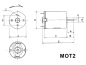Preview: DC Motor Minimotor Kleinmotor 2,5V - 6V DC 210mA 14.500U/Min. Velleman MOT2N