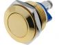 Preview: VS V16-10-G Drucktaster 16mm Vollmetal Messing/Gold farbig max 2A 48V ET240