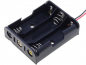 Preview: VS BH-331 Batteriehalter Kunststoff 3x AA Mignon mit Kabel EZ00P