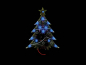 Mobile Preview: LED Weihnachtsbaum mit blauen 3mm LEDs 9V MK100B Velleman WHADDA WSSA100B Bausatz