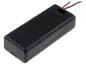 Preview: VS SBH-421-1A Batterie Halter Gehäuse für 2 x Micro AAA mit Deckel & Kabel EZ00N