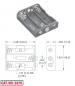 Preview: Batteriehalter Halterung Behälter für 3x Mignon AA mit Druckknopfanschluss BH AA 3xD (3)