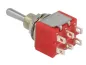 Preview: Miniatur Taster Kipptaster 2x (EIN )- AUS - (EIN) 6pol.