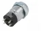 Preview: Schlüsselschalter 4-polig Ein / Aus Einbau 19mm max 230V 2A KS3 S286A-2