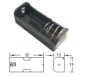 Mobile Preview: Batteriehalter für 1xLady N R1 23A A23 V23GA mit Leitung / Kabelanschluss BH N 1xL (1) BH-511-3A