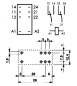 Preview: Finder Relais 12V = / 250V~ 8A Komplett mit Entstörglied Sockel