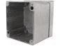 Preview: Aluminium Gehäuse Alu G137 IP65 hohe Schirmdämpfung 120x120x101mm Gainta