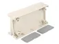 Preview: Kunststoff ABS Gehäuse G436 hellgrau/grau IP54 120 x 60 x 30mm