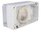 Preview: Gehäuse 115 x 65 x 40mm G203C grau mit transparentem Deckel IP65