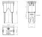 Preview: JAPVAL® Male KFZ Schmelz Sicherung 30A 40A 50A 60A 80A 100A MTA