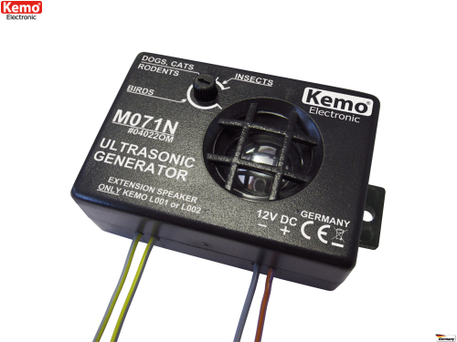 Preview: Ultraschallgenerator Ungezieferscheuche 12V M071N Kemo Preview: Ultraschallgenerator Ungezieferscheuche 12V M071N Kemo