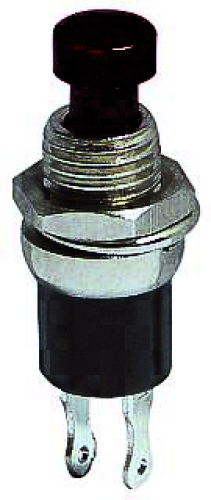 Preview: Drucktaster Miniatur Taster Schwarz Push ON ( NO ) Preview: Drucktaster Miniatur Taster Schwarz Push ON ( NO )
