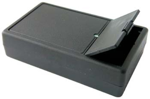 Preview: Kunststoff Gehäuse G01B mit Batteriefach schwarz 101 x 60 x 26 mm Kemo Preview: Kunststoff Gehäuse G01B mit Batteriefach schwarz 101 x 60 x 26 mm Kemo