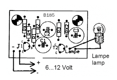 Preview: Blinker 6V- 12V max 100mA 1Hz - 3Hz B185 Kemo Bausatz Preview: Blinker 6V- 12V max 100mA 1Hz - 3Hz B185 Kemo Bausatz