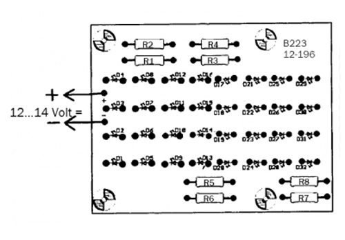 Preview: Infrarot Scheinwerfer 12V B223 Kemo Bausatz