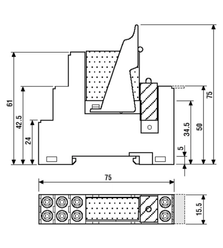 Finder Relais 12V = / 250V~ 8A Komplett mit Entstörglied Sockel