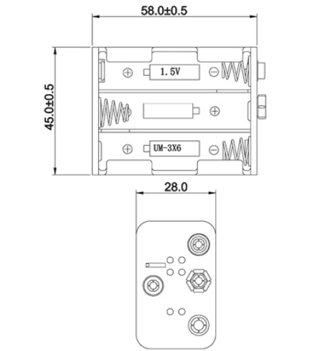 Batteriehalterung für 6x Mignon AA Batterien BH AA 6xD (3/3)