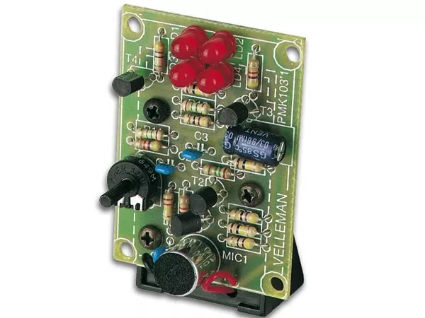 Schalldetektor LED Lichtorgel 9V MK103 Velleman Bausatz WHADDA WSL104