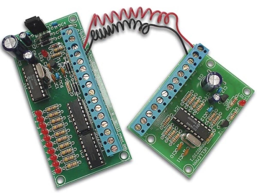 2 Draht Fernbedienung 10 Kanal 12V DC K8023 Velleman Bausatz WHADDA WSRC8023