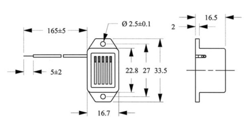 Preview: Miniatur Summer 4V - 8V DC max 80dB schwarz
