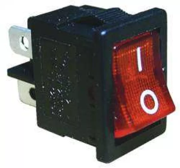 VS 300028 Mini Wippenschalter rot beleuchtete Wippe MIRS-201C3 ET020