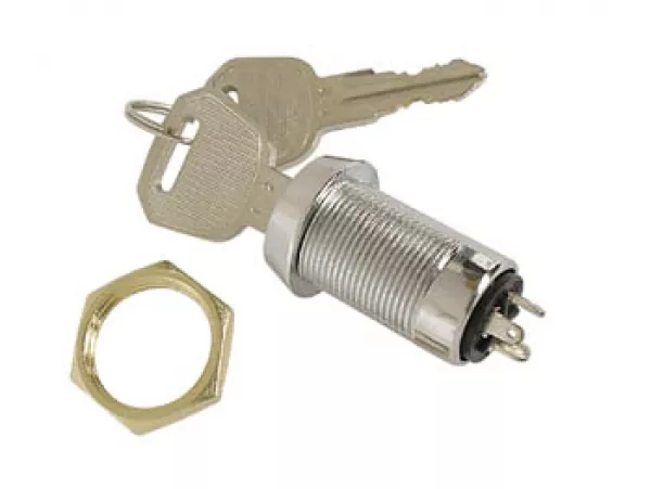 Velleman bausatz KS2 Schlüsselschalter 1-polig Ein/Ein KS2 Einbau 19mm Lochöffnung ET148