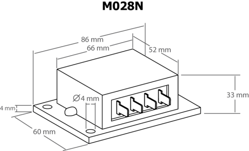 Preview: Leistungsregler Dimmer Lastregler 110V~ - 240V~ max 4000 Watt M028N Kemo
