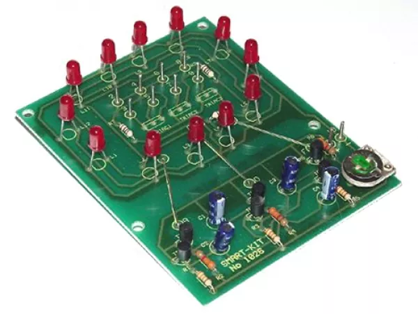 Smart Kit Electronics Elektronik Bausatz 1026 3-Kanal LED-Lauflicht Lichteffekt 9V - 12V B1026 B1026