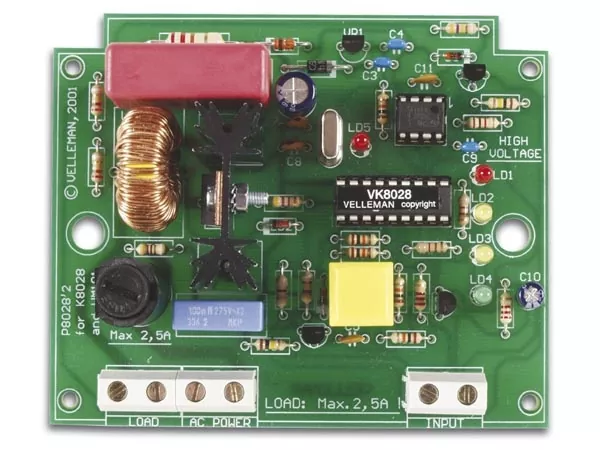 Multifunktioneler Schalter und Dimmer 110 - 230V AC max 2,5A 13 Funktionen K8028 Velleman Bausatz WHADDA WSL8028